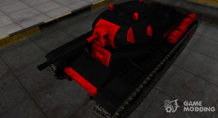 Negro y rojo de la zona de ruptura del KV-13 para World Of Tanks