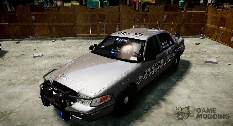Ford Crown Victoria the Sheriff's K-9 Unit [ELS] pushe for GTA 4