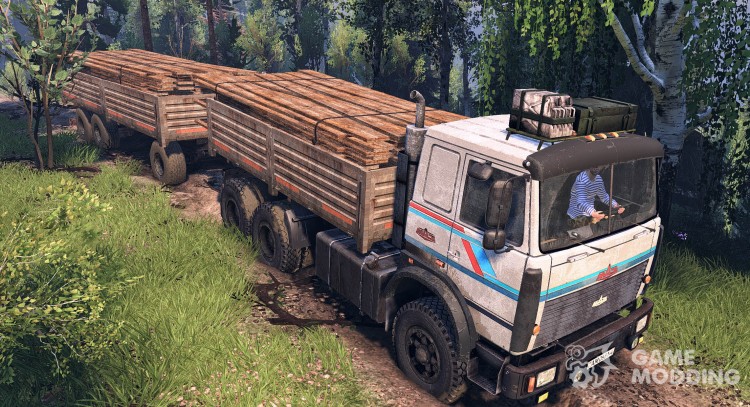 6317 MAZ 6 x 6 for Spintires 2014
