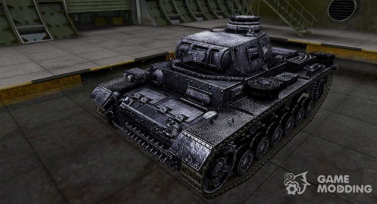 Темный скин для PzKpfw III для World Of Tanks