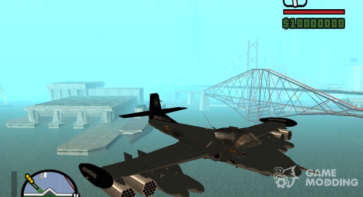 A-37B Dragonfly para GTA San Andreas