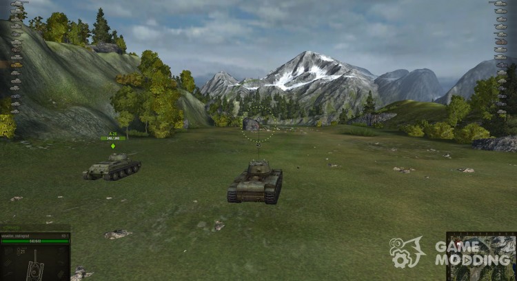 MOD increase visibility in action for World Of Tanks