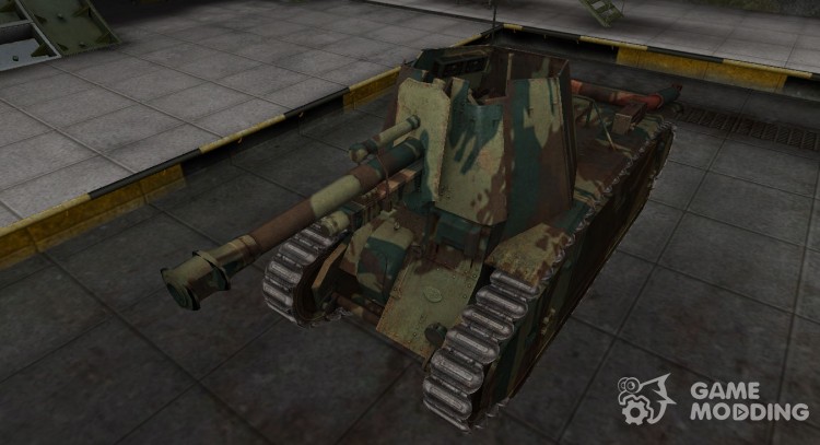 Francés nuevo skin para 105 leFH18B2 para World Of Tanks
