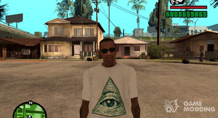 T-shirt Illuminati for GTA San Andreas