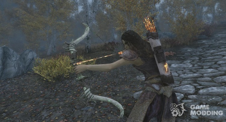 Mammoth Ivory Bows and Arrows for TES V: Skyrim