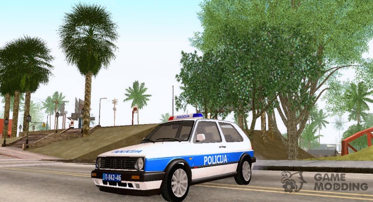 Volkswagen Golf Mk2 Policija для GTA San Andreas