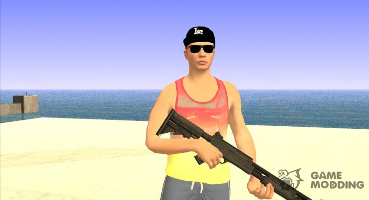 Skin GTA V Online в летней одежде для GTA San Andreas