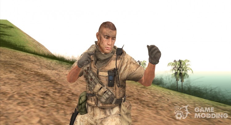 Crysis 2 US Soldier 6 Bodygroup B для GTA San Andreas