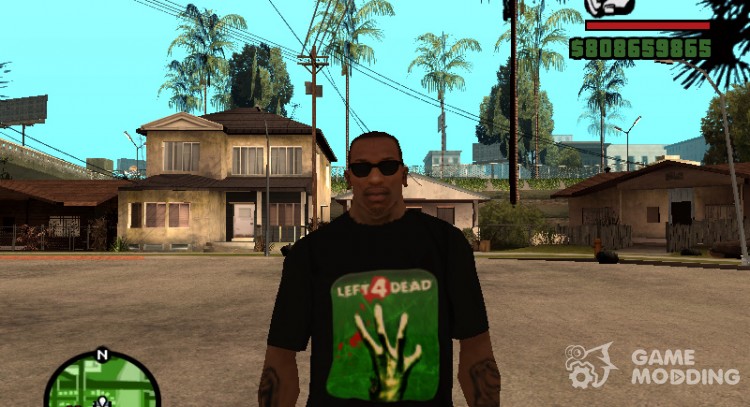 Left 4 dead t-shirt for GTA San Andreas