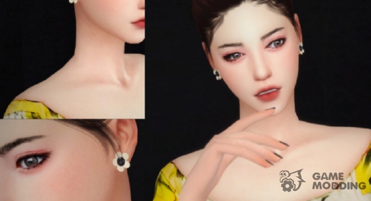 Earrings J. ESTINA for Sims 4