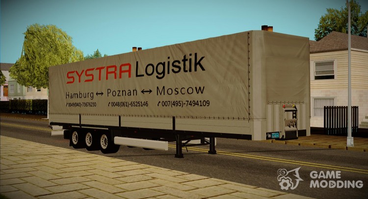 Прицеп Krone Systra Logistik для GTA San Andreas