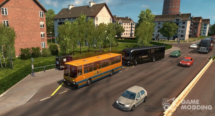 Parking bus for Euro Truck Simulator 2
