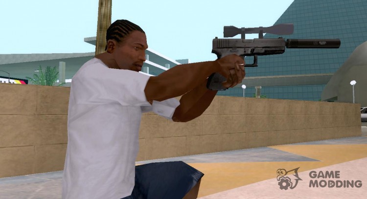 Pistola con silenciador - Scope para GTA San Andreas
