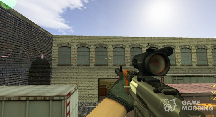Hacked Ak-47 on ImBrokeRU anims v.2 for Counter Strike 1.6