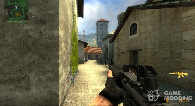 M16A4 for M4A1 w/Mullets Anims for Counter-Strike Source