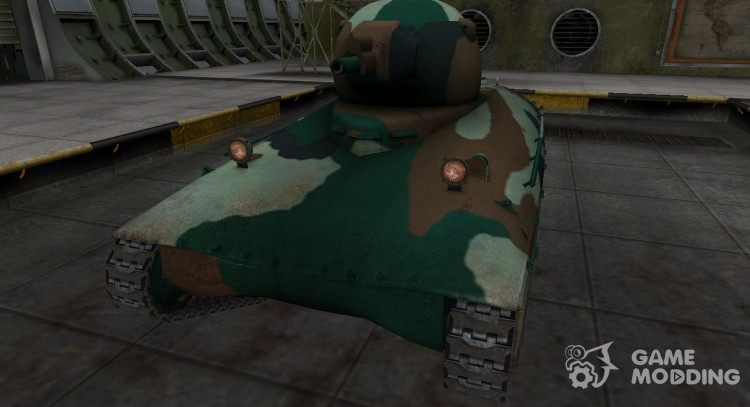 Французкий синеватый скин для AMX 40 для World Of Tanks
