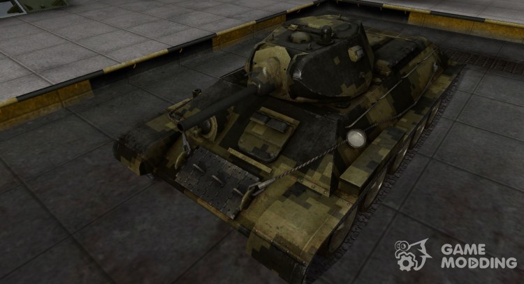 Камуфлированный скин для T-34 для World Of Tanks