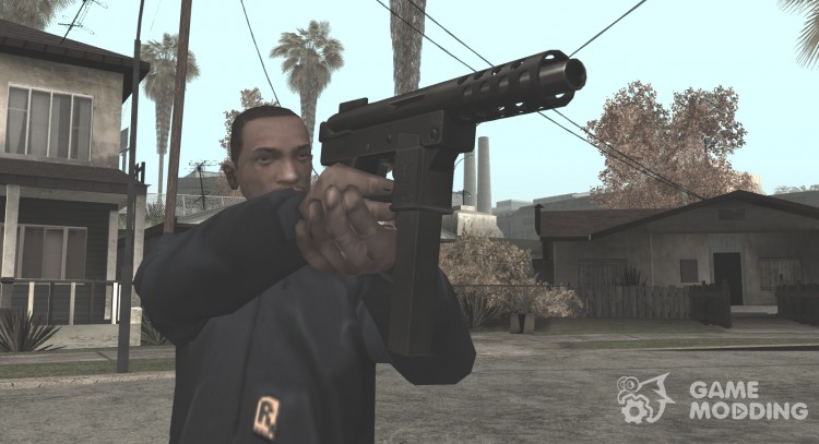 HQ Tec9 (With HD Original Icon) для GTA San Andreas