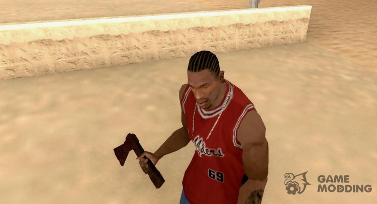 Bloody axe for GTA San Andreas