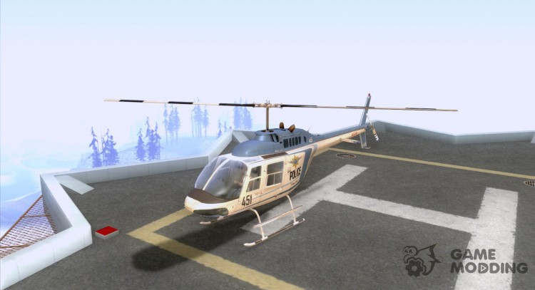 Bell 206 B policía texture1 para GTA San Andreas