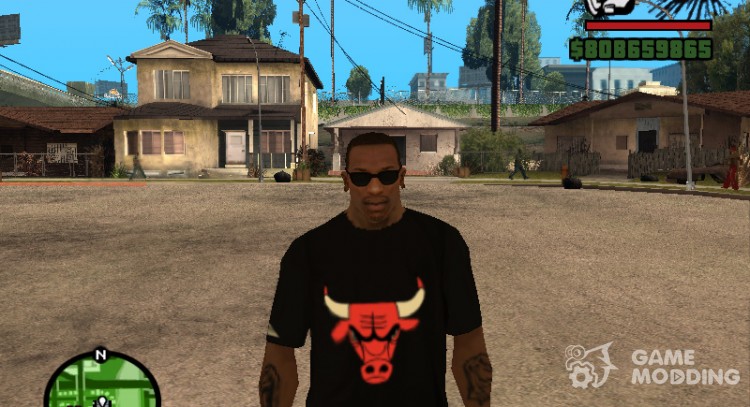 T-shirt Bulls for GTA San Andreas