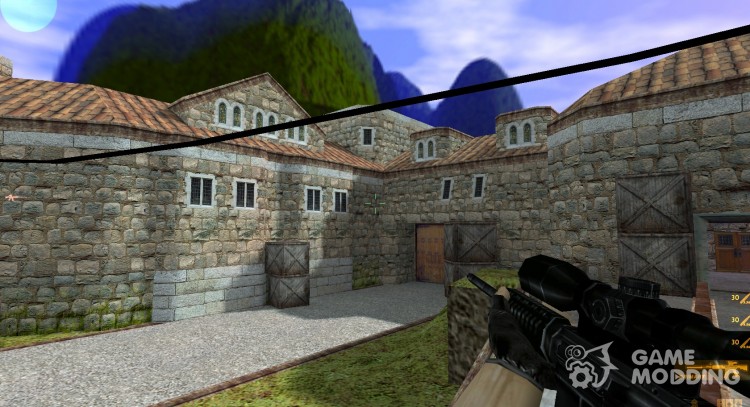 Черный m4a1 с прицелом для Counter Strike 1.6
