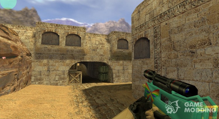 Mac 10 with Scope and a little decoration for Counter Strike 1.6