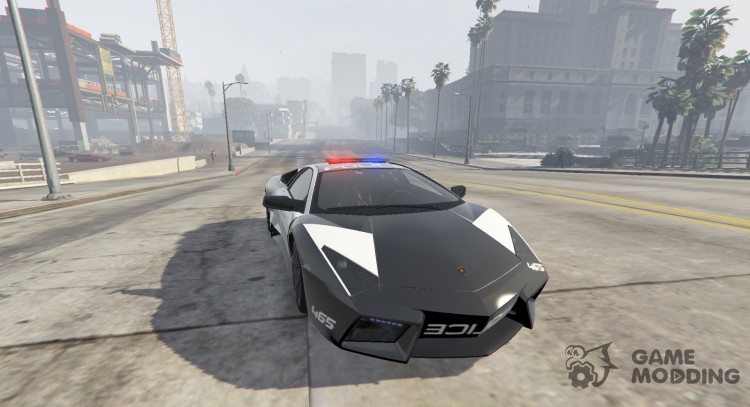 Lamborghini Reventón Hot Pursuit de la policía AUTOVISTA 6.0 para GTA 5