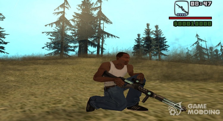 Инопланетная снайперская винтовка для GTA San Andreas