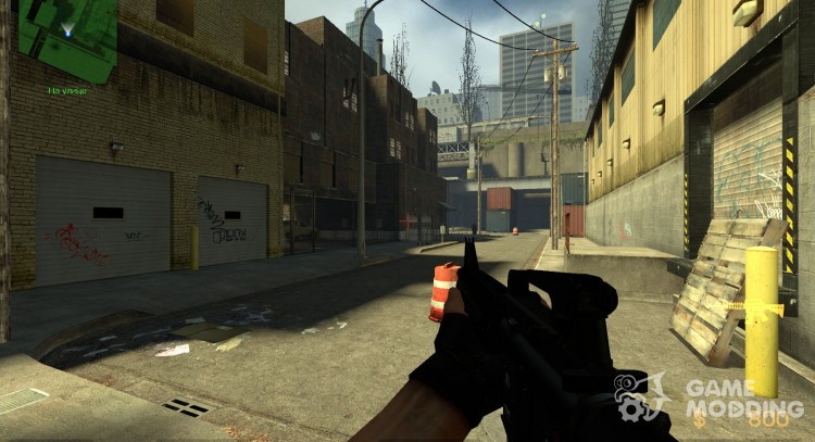 HK M16a4 на анимации Mullet для Counter-Strike Source