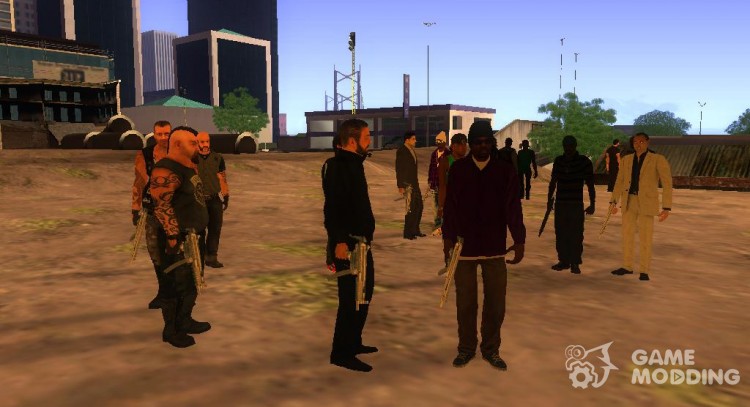 New skins gangs for GTA San Andreas