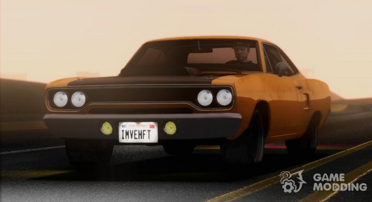 1970 Plymouth Road Runner Fast and Furious 7 Edition для GTA San Andreas