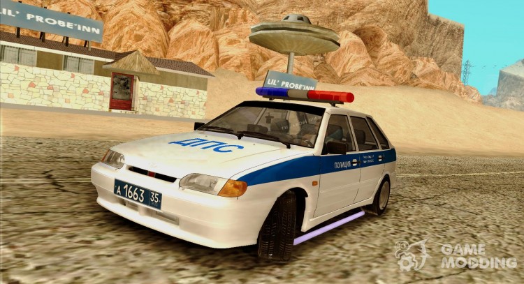 Ваз 2114 Полиция ДПС для GTA San Andreas