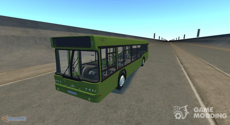 Самотлор-НН-5295 (МАЗ-103.075) зелёный для BeamNG.Drive
