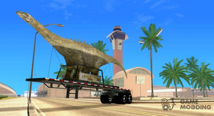 El Remolque De Un Dinosaurio para GTA San Andreas