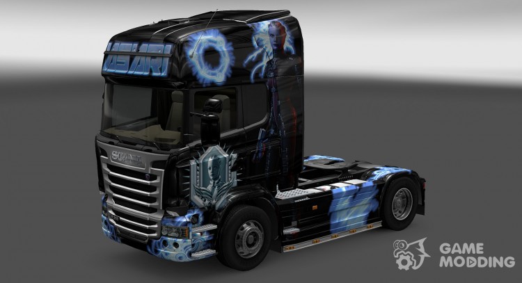 Скин Asari для Scania Streamline для Euro Truck Simulator 2