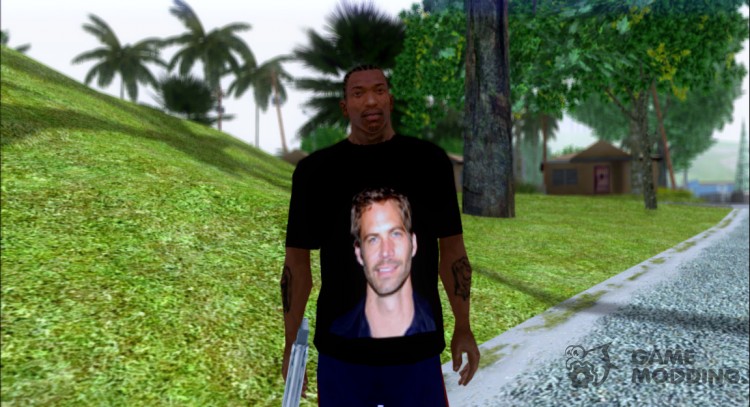 T-shirt Paul Walker for GTA San Andreas
