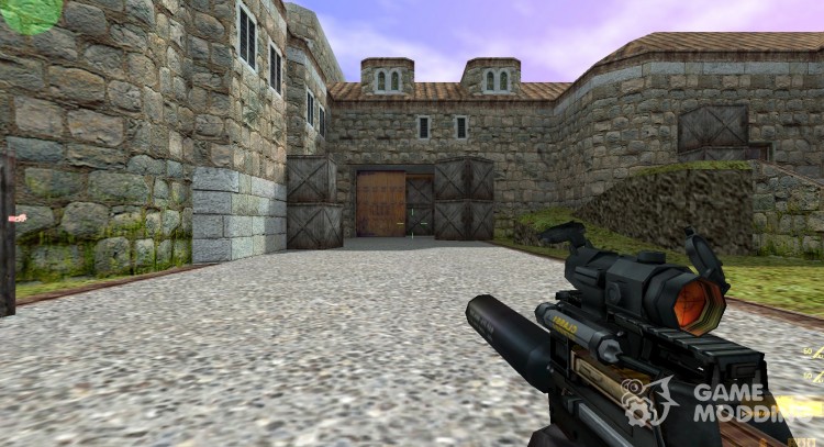 P90 (с глушителем и прицелом) для Counter Strike 1.6