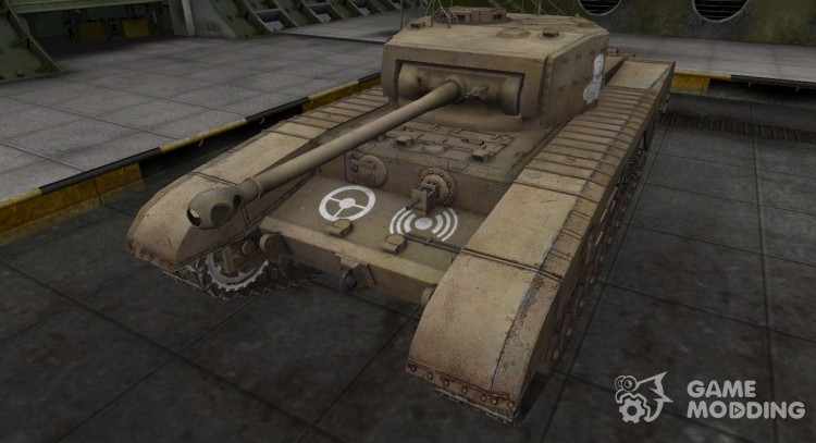 Breaking through the zone contour for Matilda Black Prince for World Of Tanks