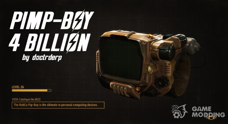 Pimp-Boy 4 Billion (Golden Pip-Boy) для Fallout 4