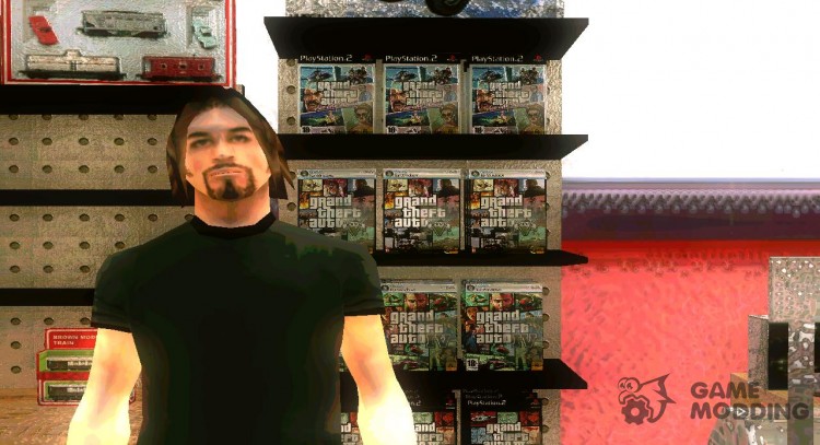 El disco de GTA en la tienda de zero para GTA San Andreas