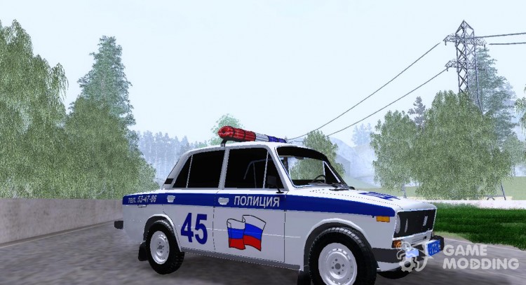 Vaz 2106 Police v 2.0 for GTA San Andreas