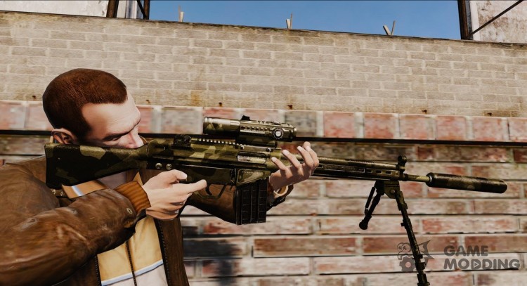 Снайперская винтовка HK G3SG1 v2 для GTA 4