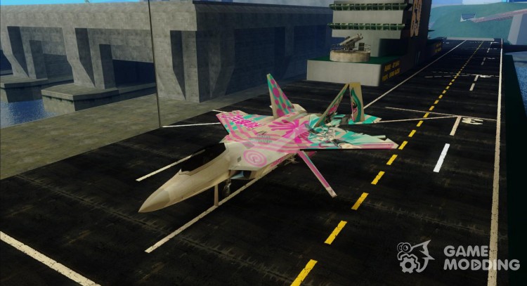 El F-22 - Miku Hatsune Itasha para GTA San Andreas