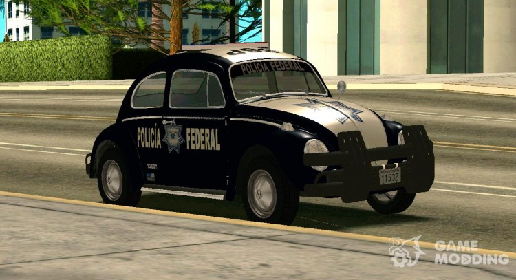 Volkswagen Beetle En 1963 De La Policia Federal para GTA San Andreas