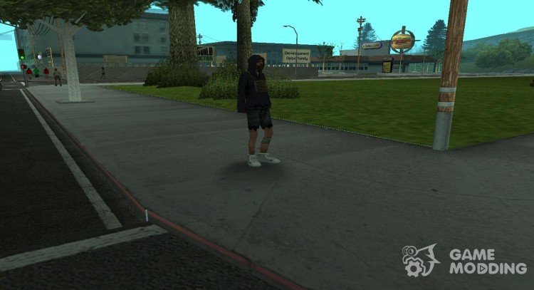 Un vagabundo en los zapatos deportivos para GTA San Andreas