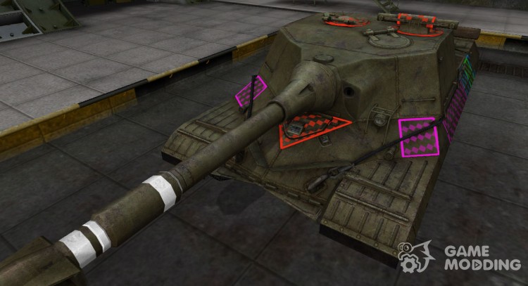 Качественные зоны пробития для Объект 268 для World Of Tanks
