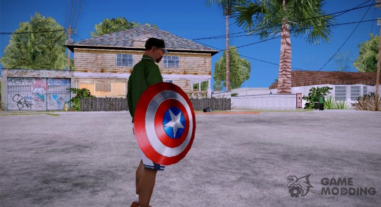 Escudo De Captain America para GTA San Andreas