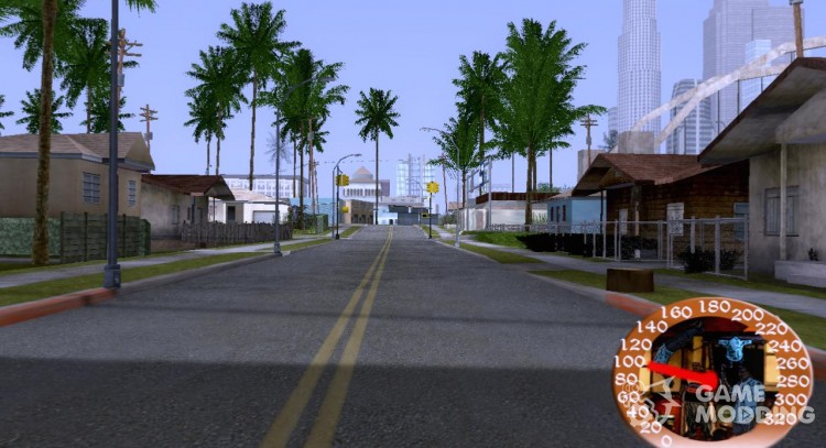 Spedometr C.J-SPEED для GTA San Andreas