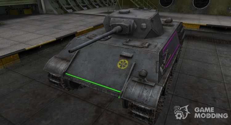 Контурные зоны пробития VK 28.01 для World Of Tanks